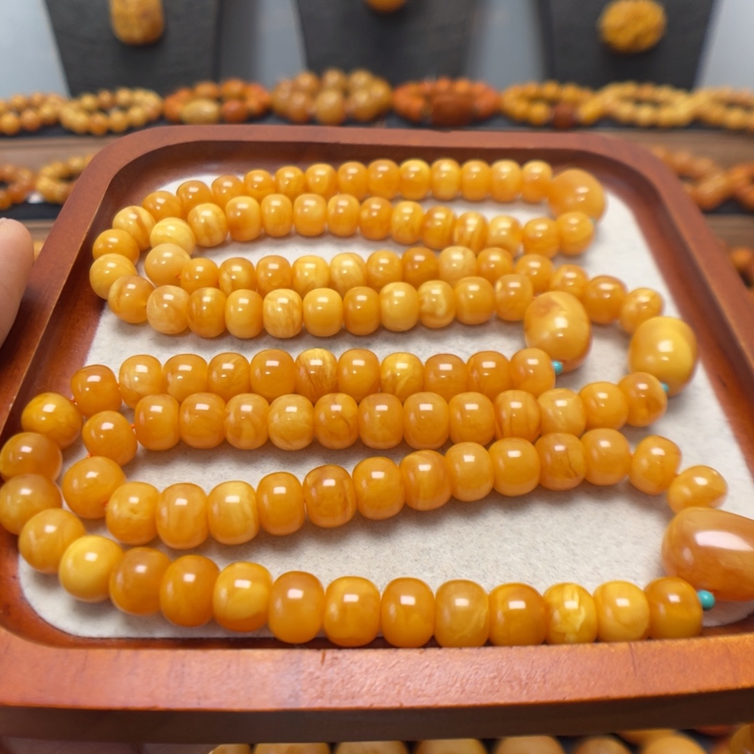 蜜蜡未镶嵌手串蜜蜡