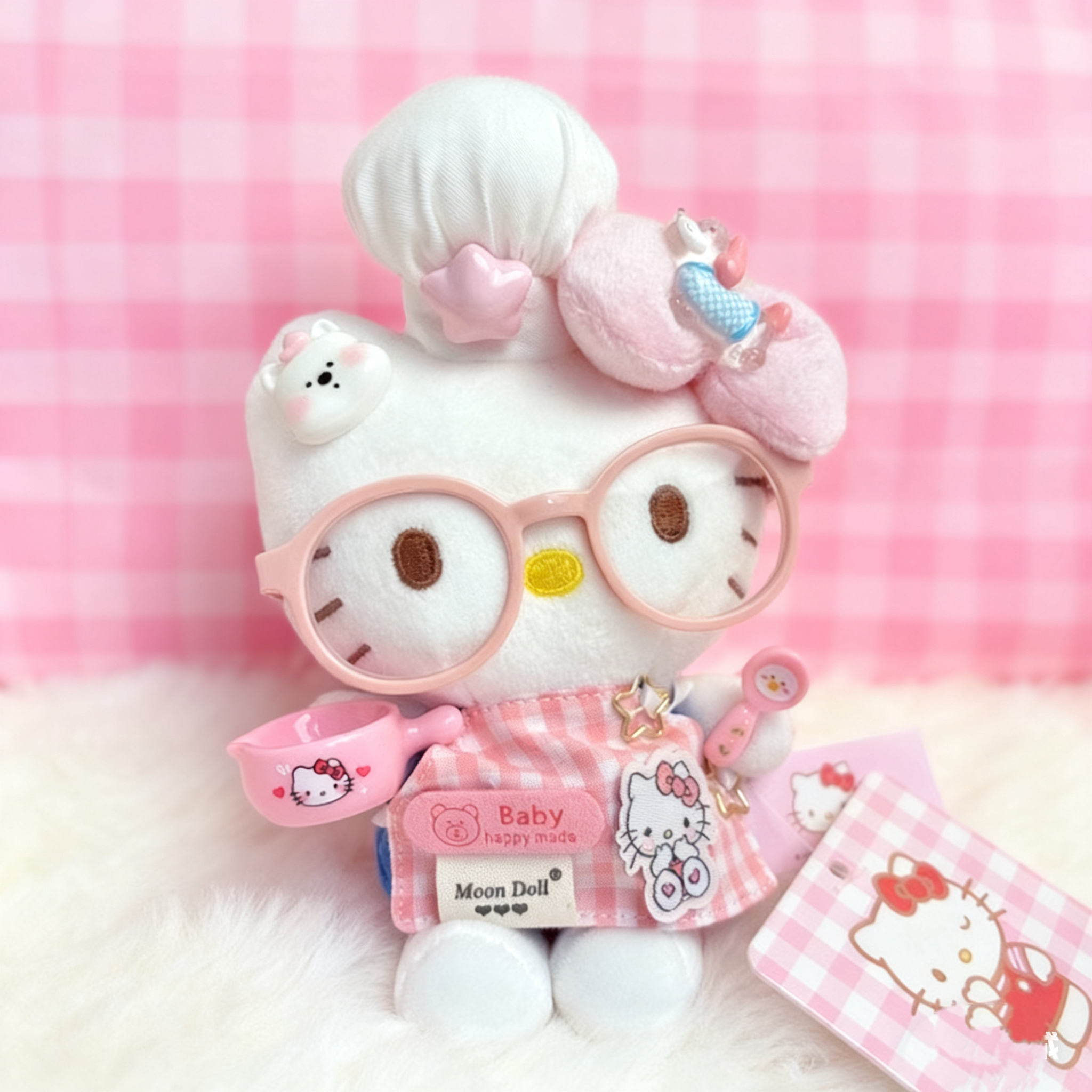 夏日系列玩偶毛茸茸挂件生日礼物少女车载摆件