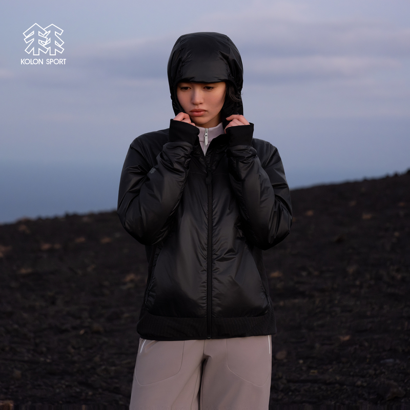 KOLON SPORT可隆保暖棉衣防泼水PERTEX LT VITAL W1女士P棉夹克