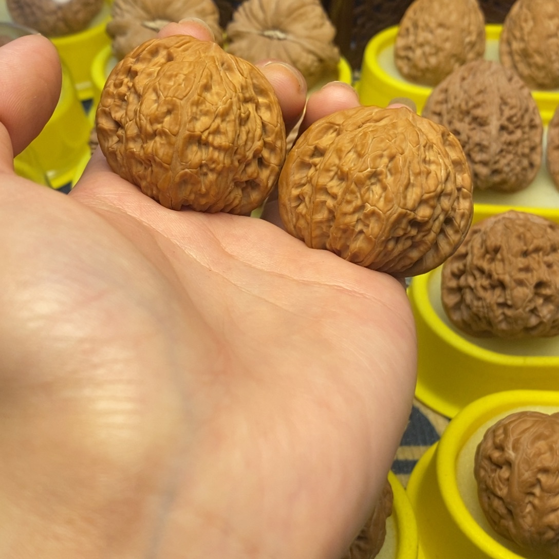 文玩核桃把件41磨盘