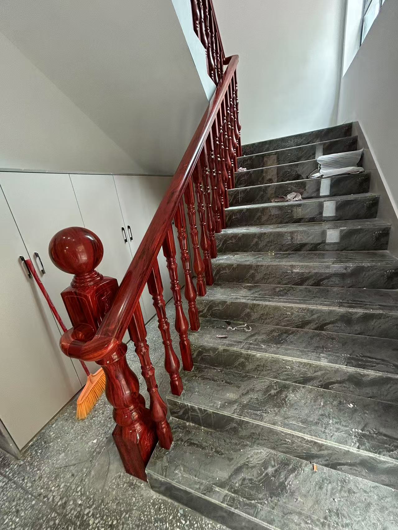铝合金扶手小蛮腰落地款中式风