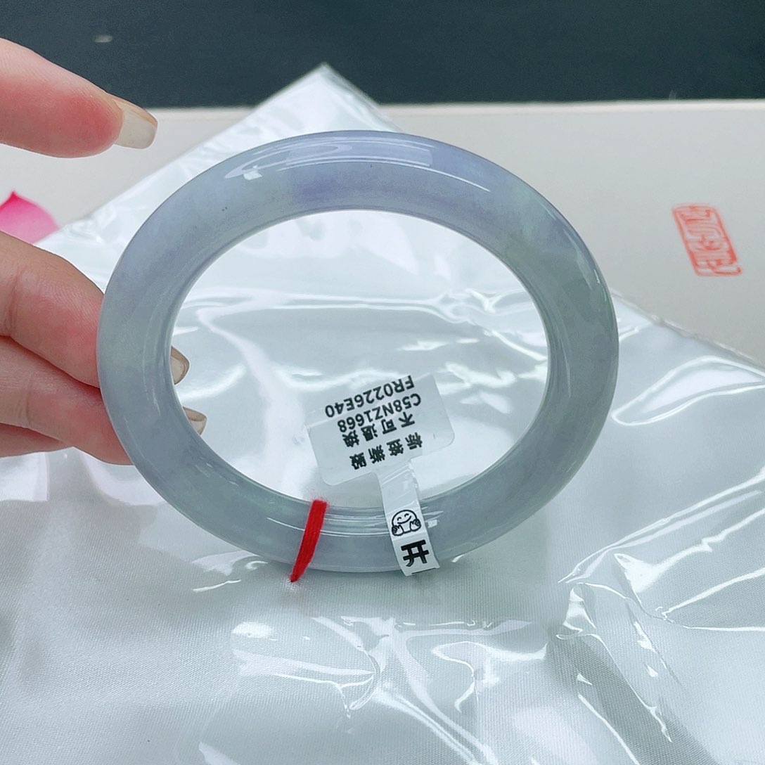 翡翠未镶嵌手镯圆57.8