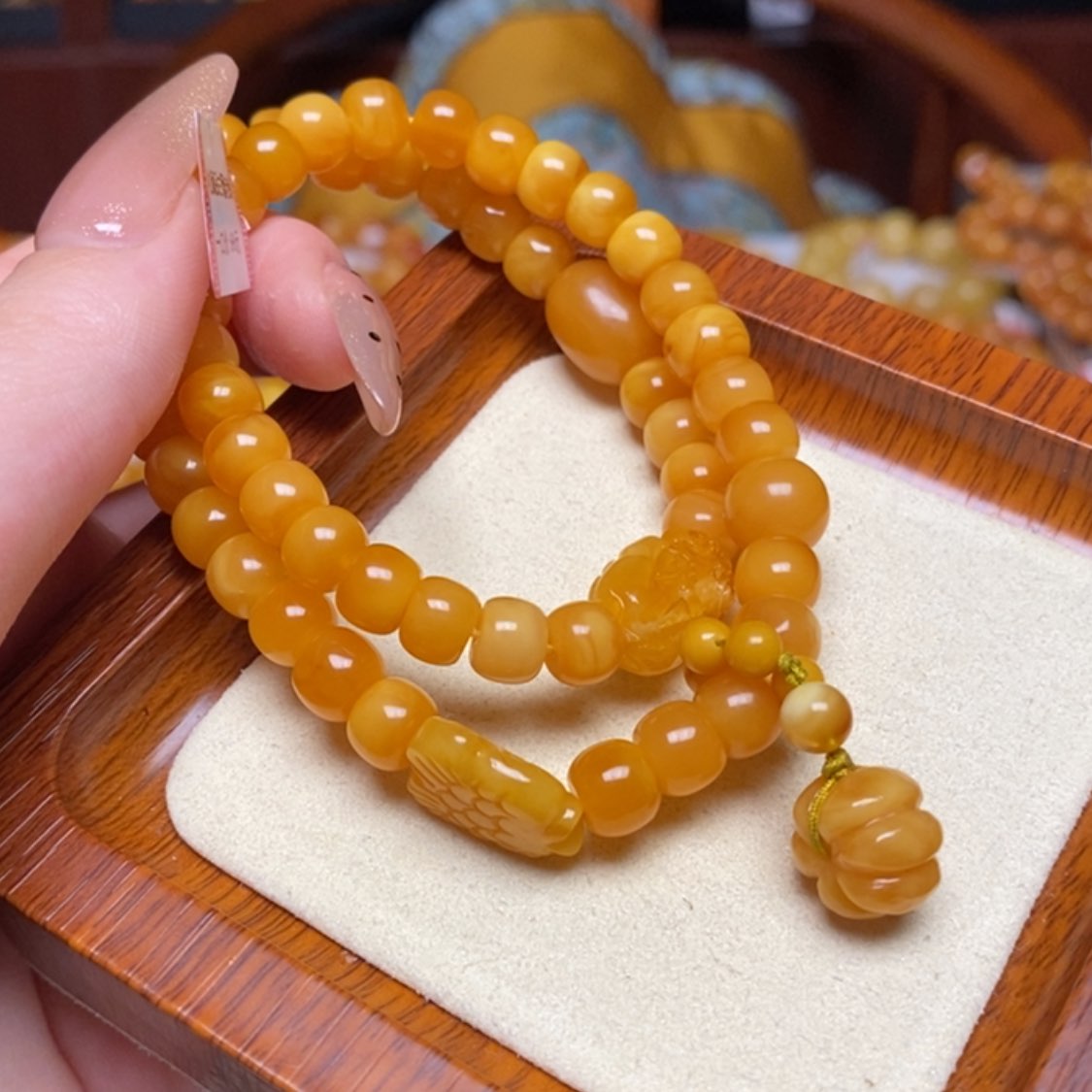 【闪购商品】蜜蜡手链未镶嵌手串