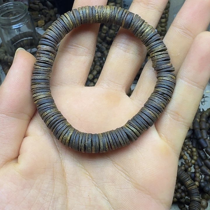 沉香碎屑沉香沉水0.8片片珠单圈10克加