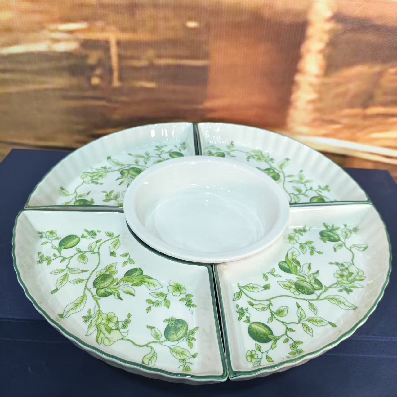 景德镇陶瓷五格盘水果盘创意盘