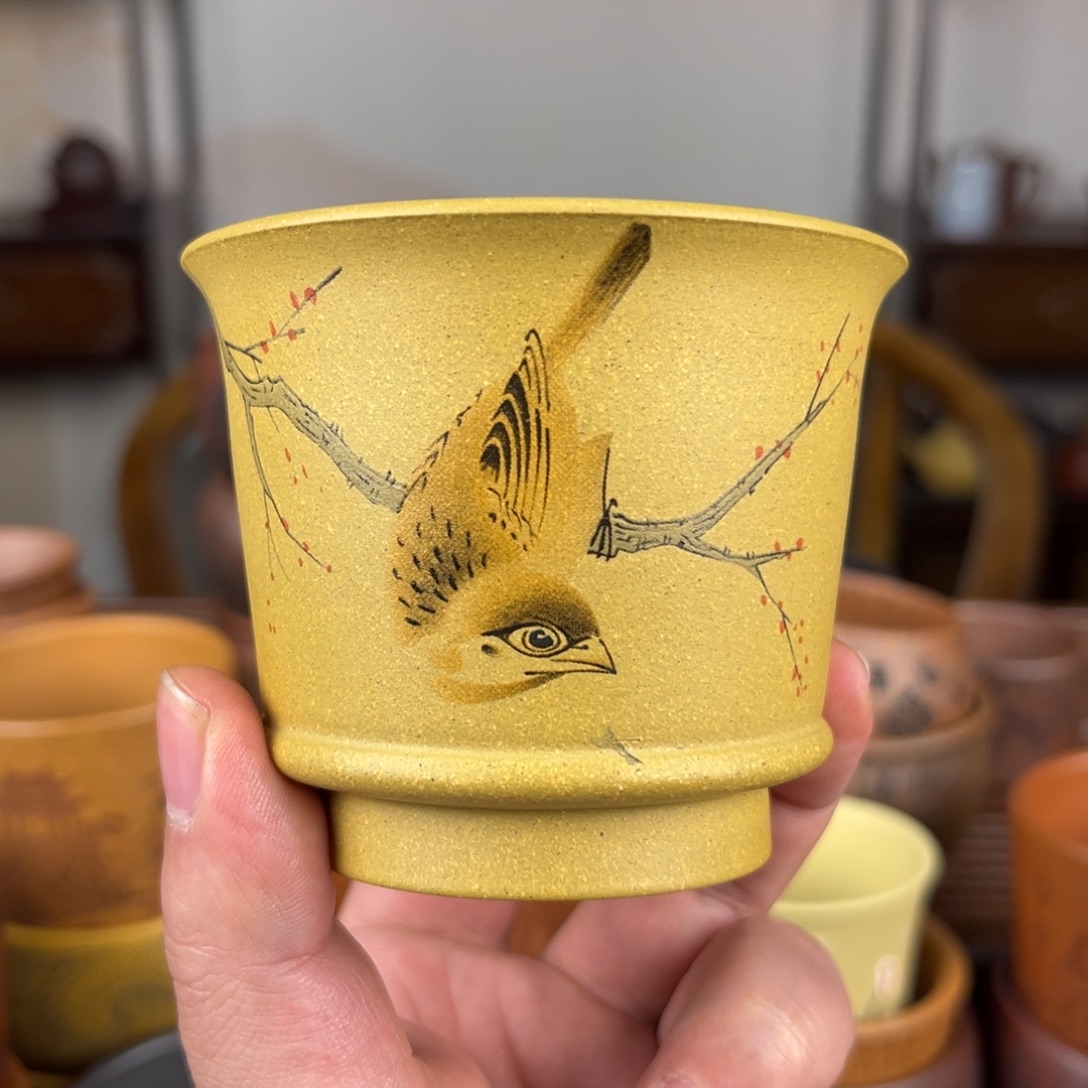 紫砂茶杯紫砂主人杯 手工制作