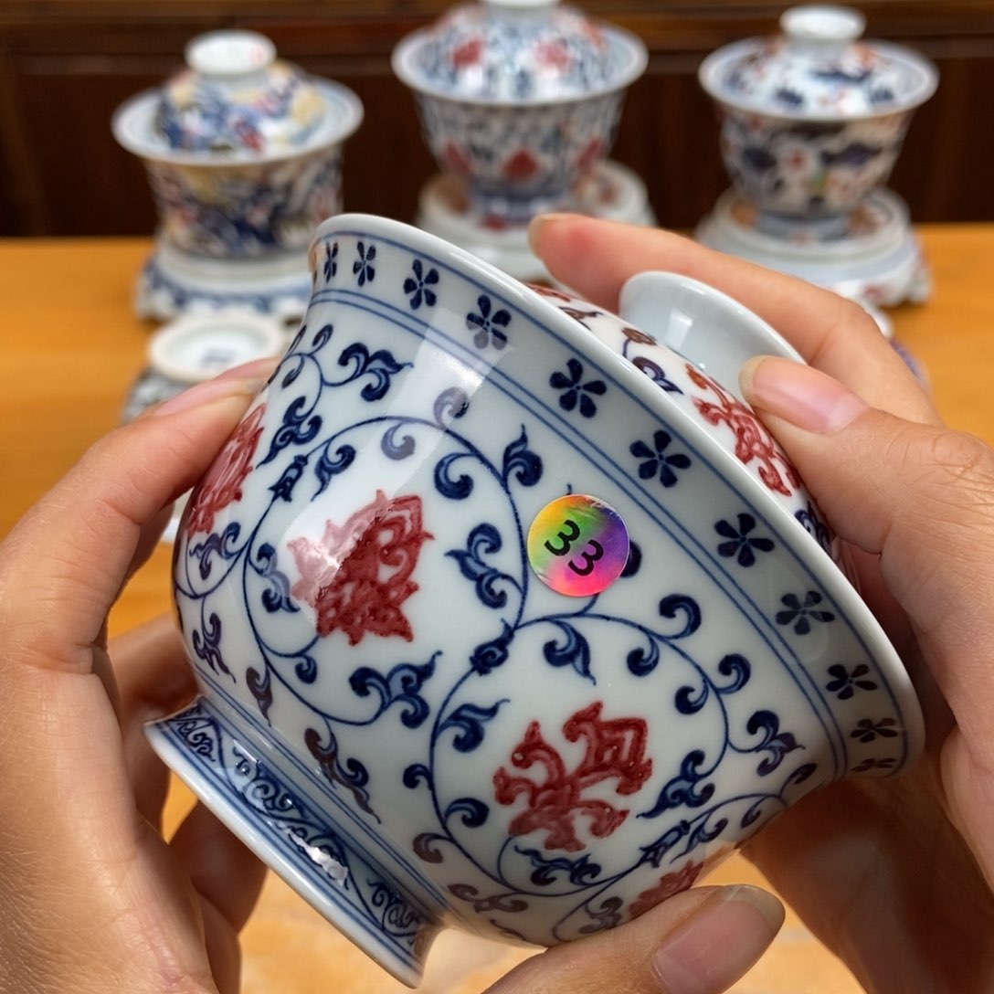 手绘现代茶具非古董