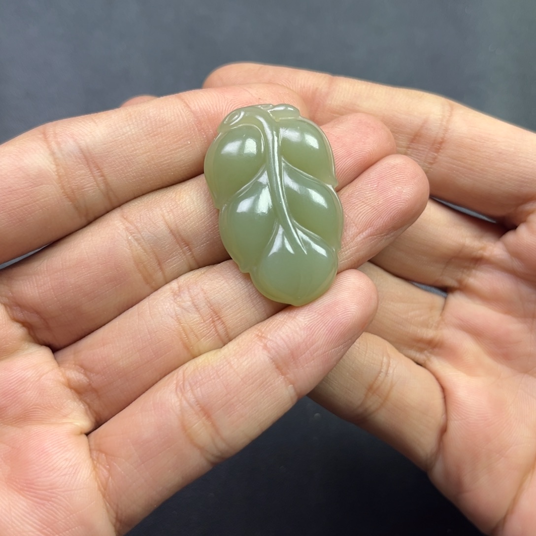 和田玉颈饰未镶嵌多样性手工树叶