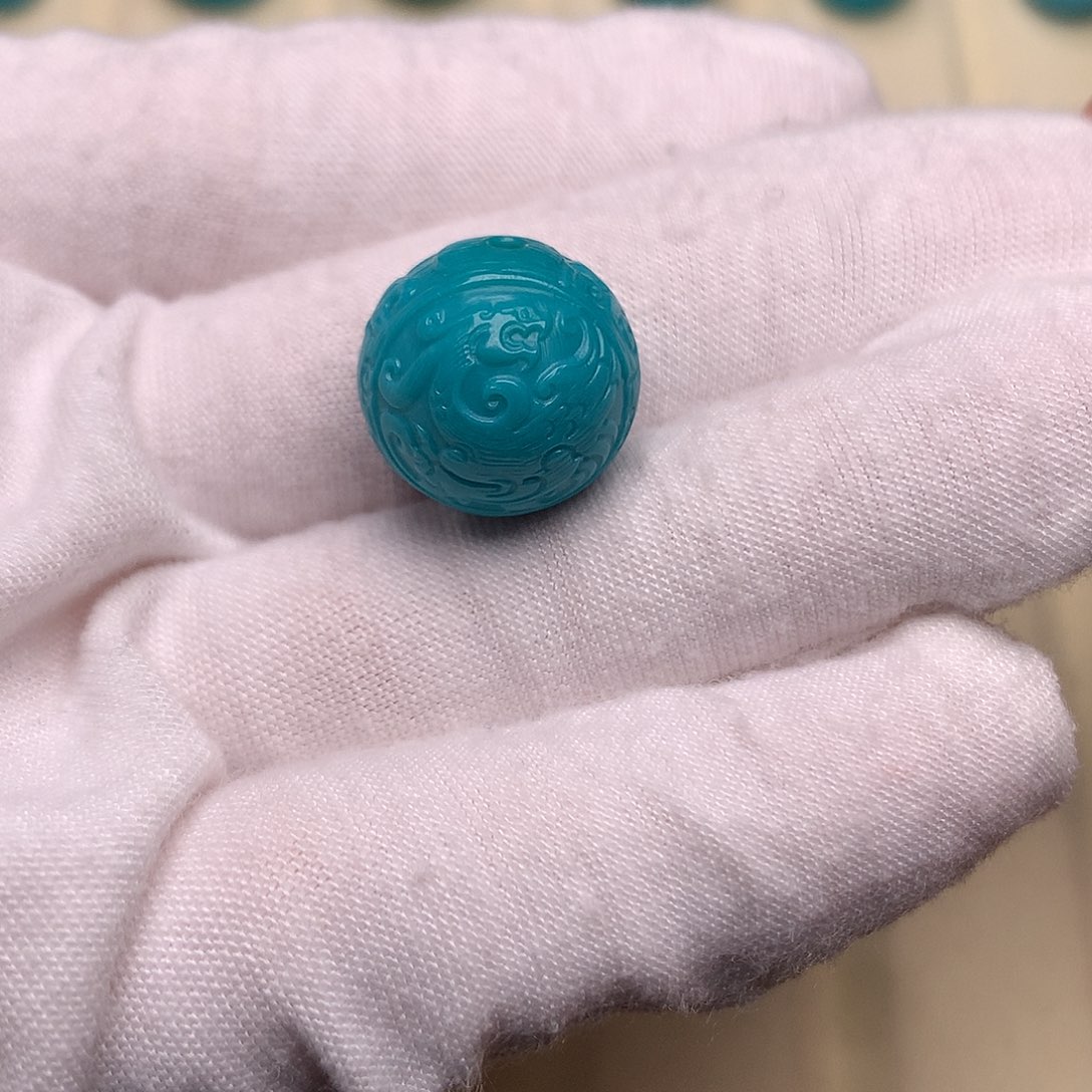 绿松石未镶嵌绿松石龙凤15