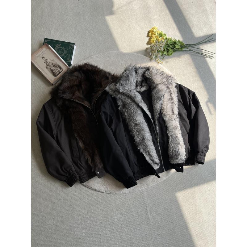 8225 狼王座山雕假两件棉服外套夹克多穿法保暖御寒