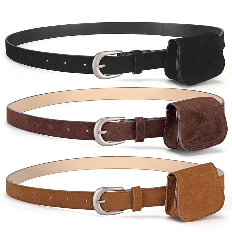 细腰带配裙子高级感百搭美拉德复古皮带女款配牛仔裤腰间配饰腰包