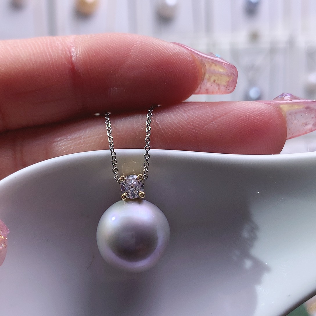 淡水珍珠颈饰合金