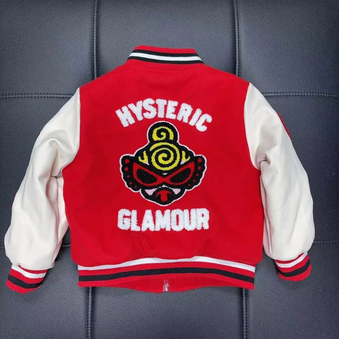 1091【高定高货】休闲时尚帅气儿童双面棒球棉服外套