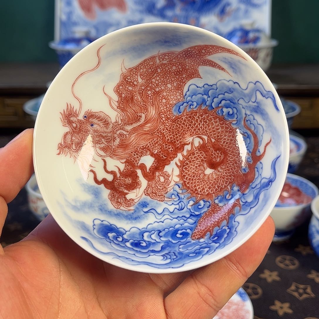 瓷片自成堂景德镇手工手绘