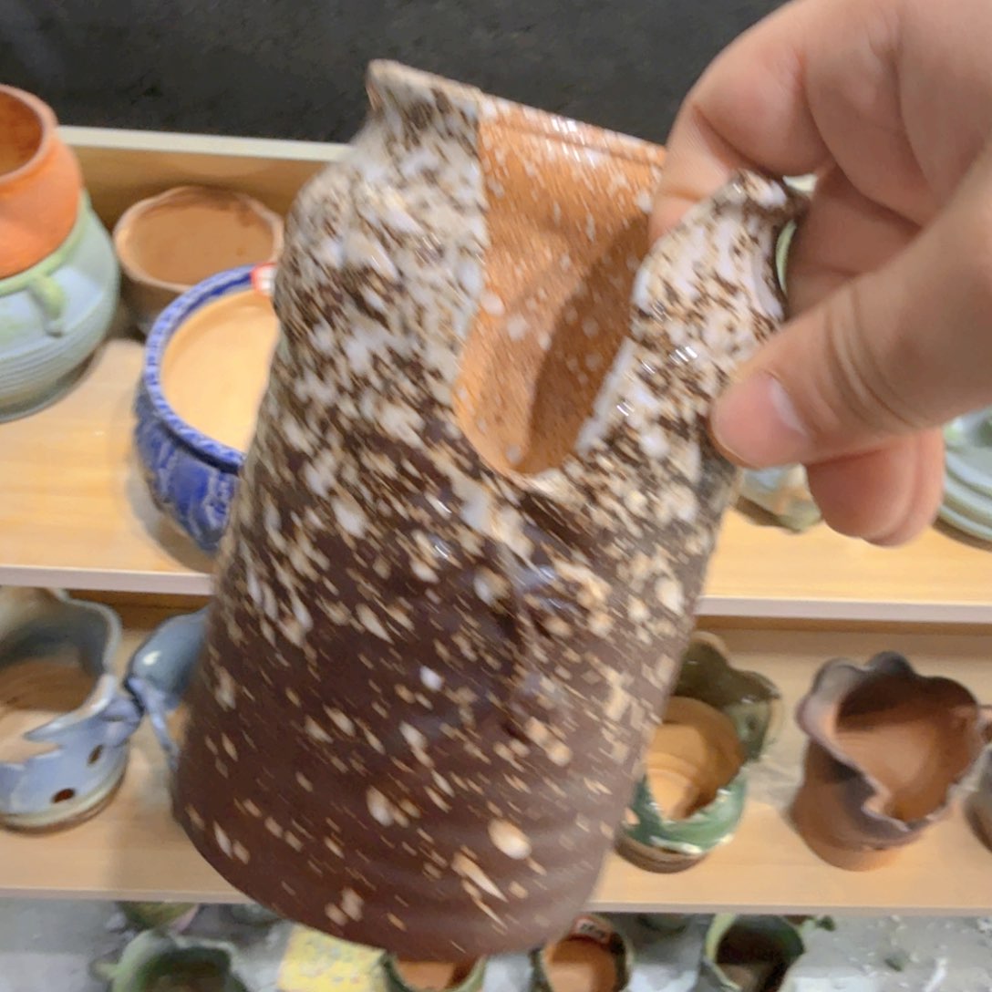 紫砂花盆粗陶盆醋