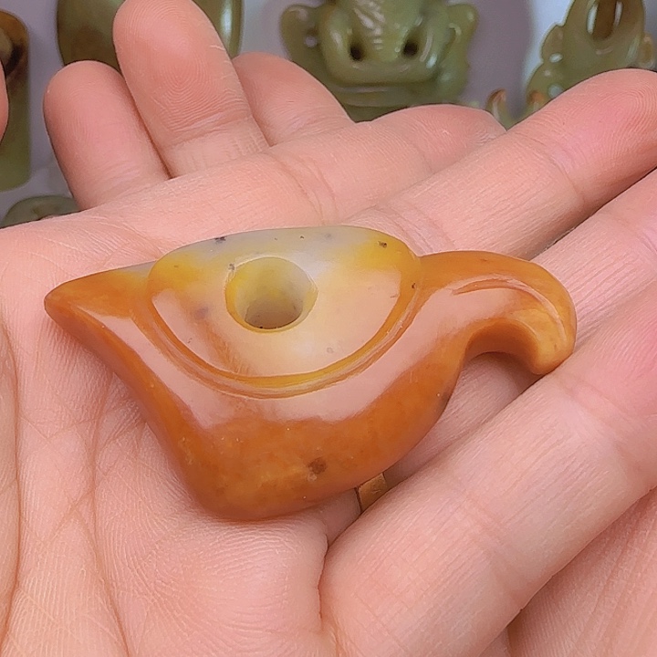 和田玉吊坠(不含链)未镶嵌