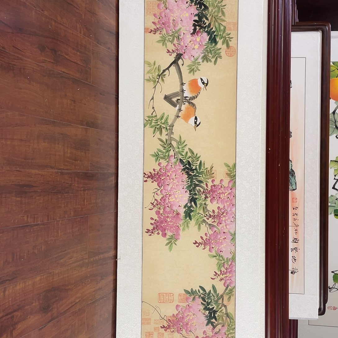 国画带框尺寸48*163厘米