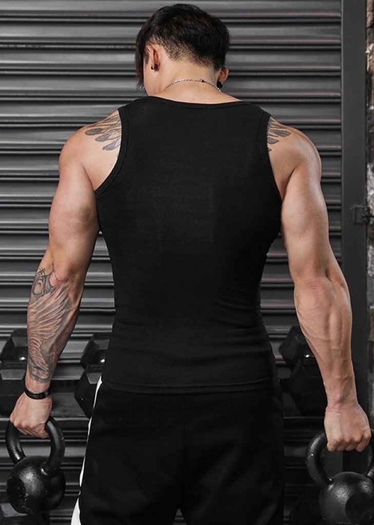 男士【美式复古硬汉风】高弹棉运动舒适透气吸汗健身背心1805