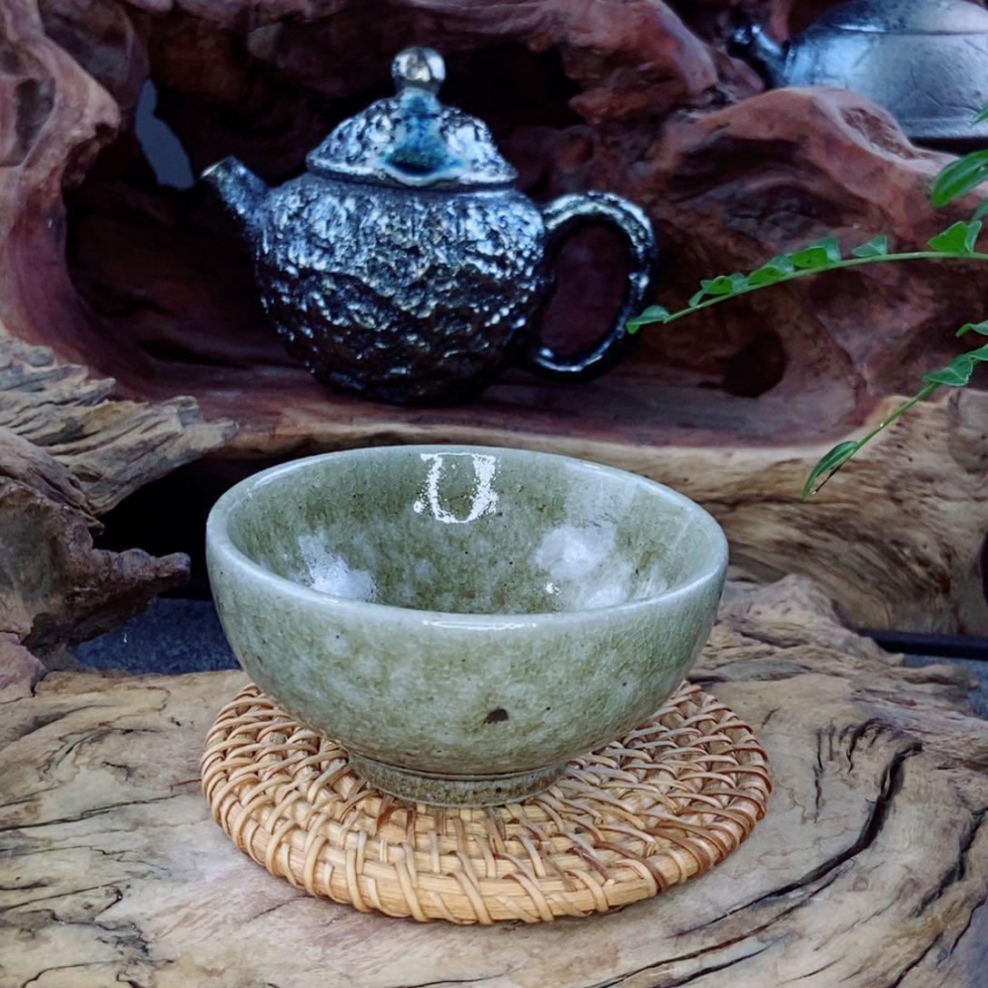 闲**鸡建水紫陶柴烧茶具