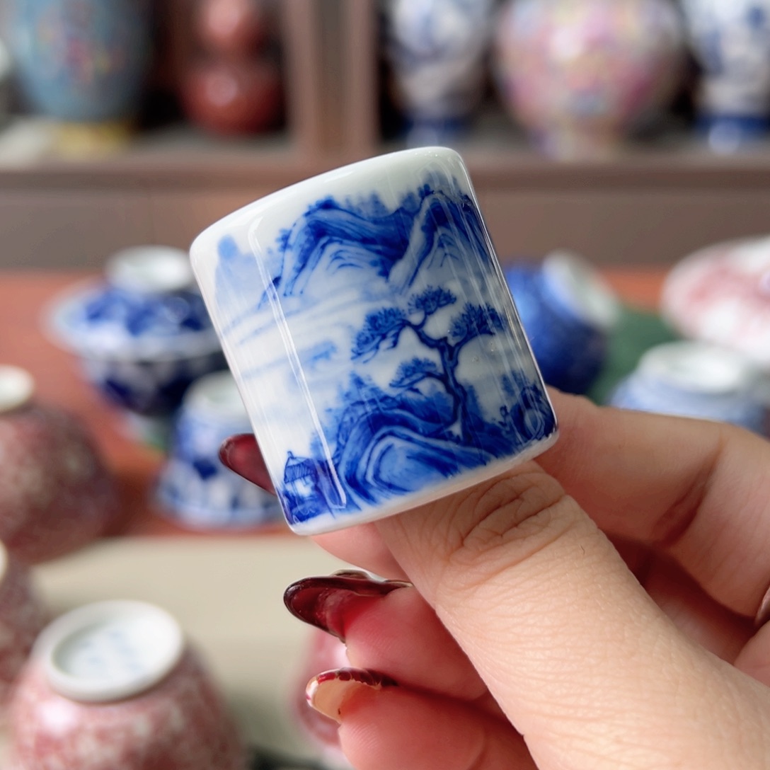 摆件景德镇毛仔柴窑杯子