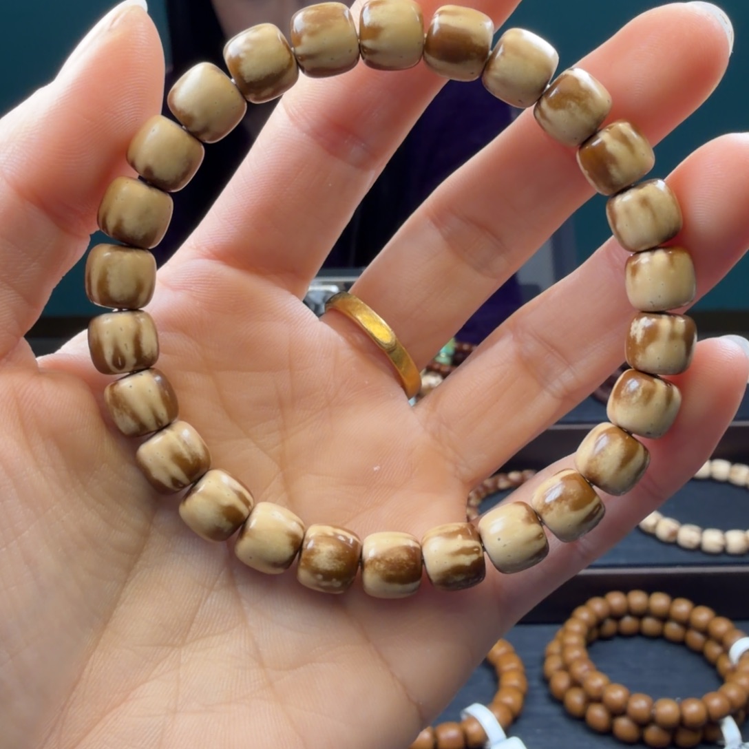 紫金鼠手串实心花皮老型8.9mmDt