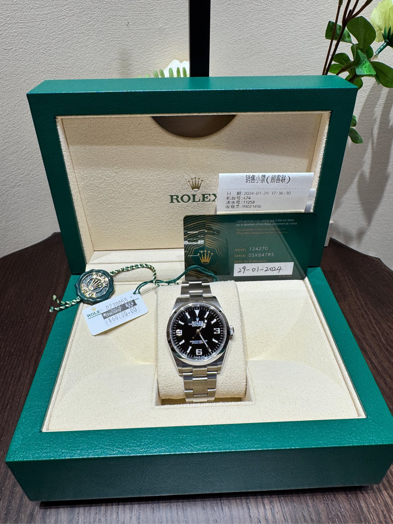 99新 Rolex/劳力士 劳力士/Rolex 探险家型 m124270-0001/5006
