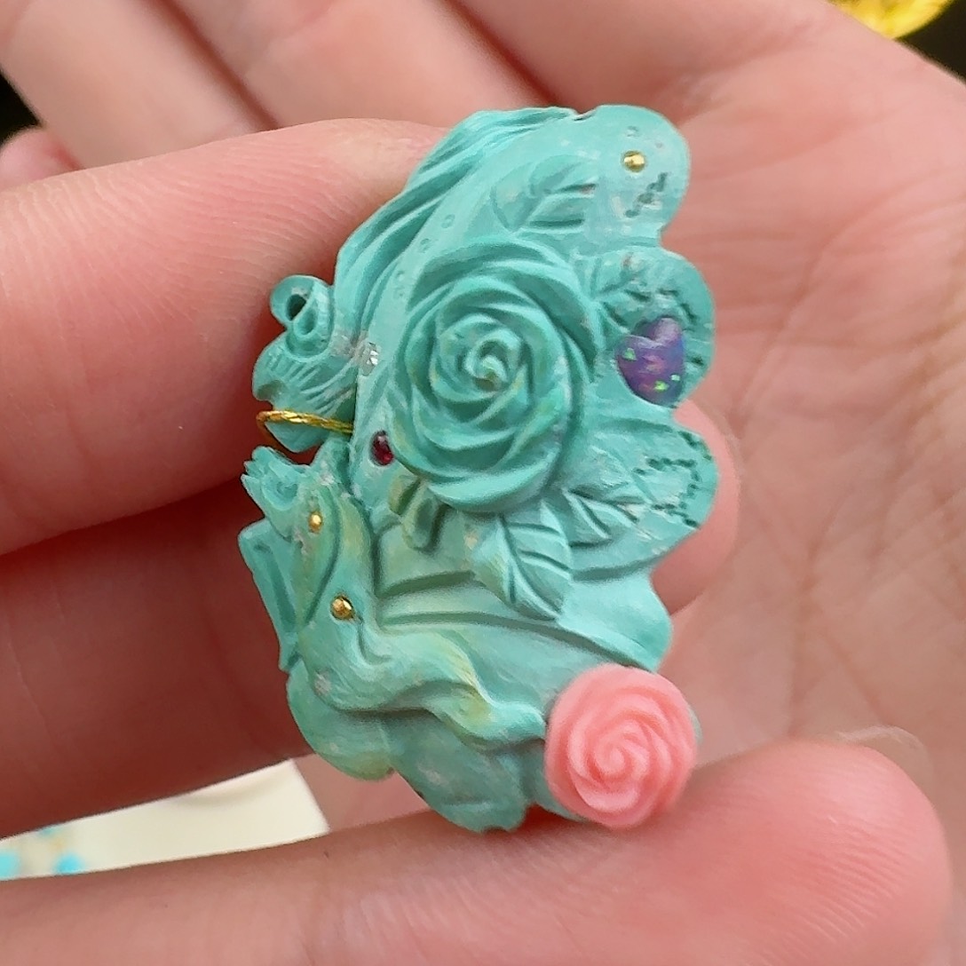 绿松石珠宝奇石未镶嵌