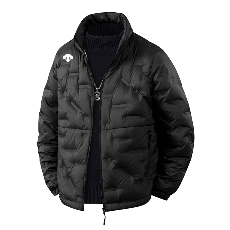 奥莱撤柜迪桑家新款无帽立领保暖轻薄羽绒服运动潮流户外休闲外套