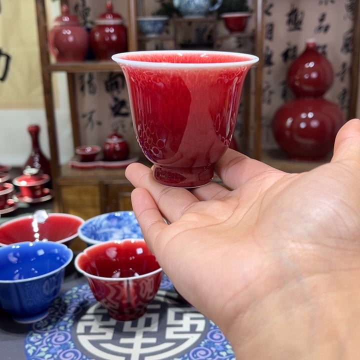 景德镇陶瓷浅行窑铃铛杯福利