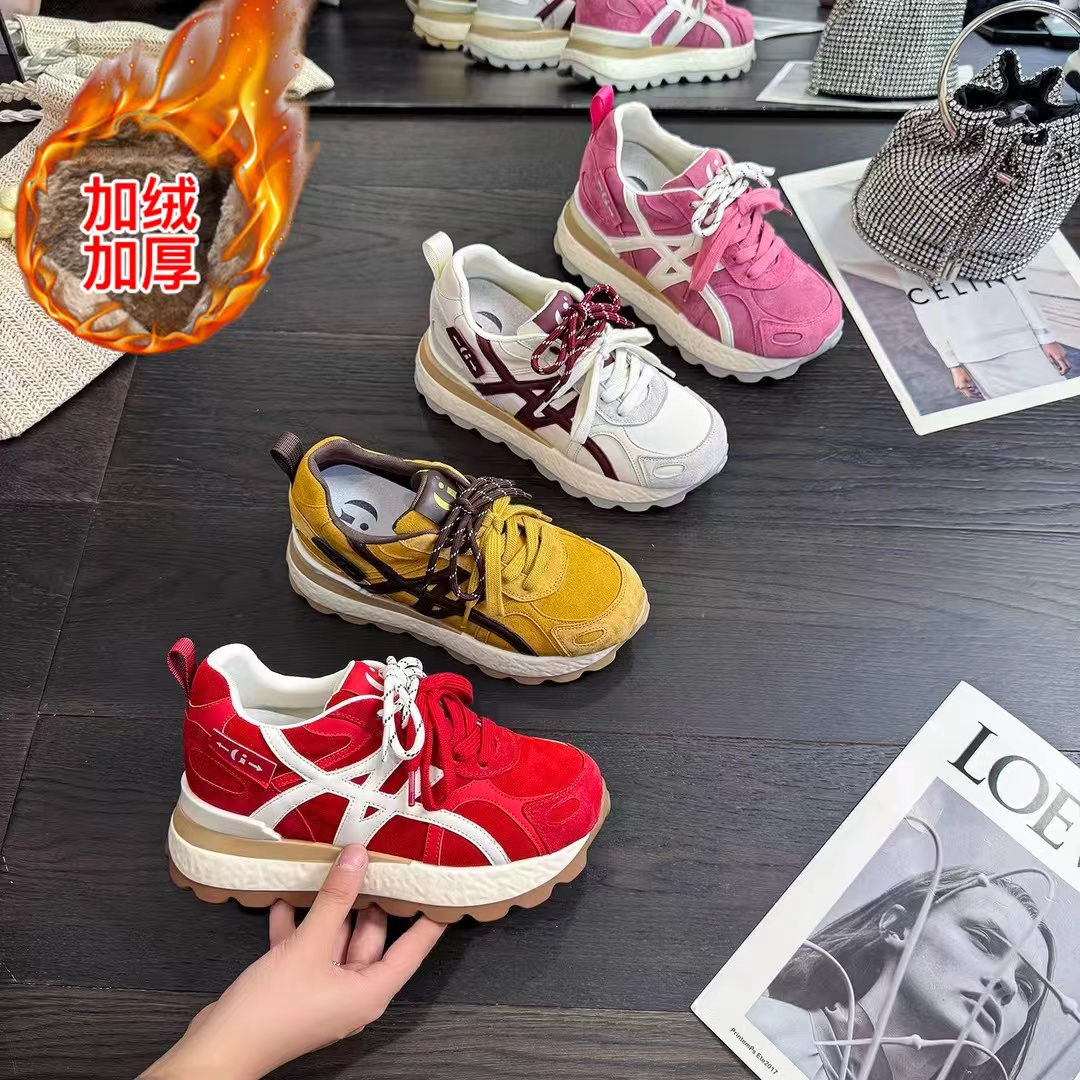 【品牌补贴】爆款超火阿甘鞋2025冬季新款厚底显高显瘦运动休闲鞋