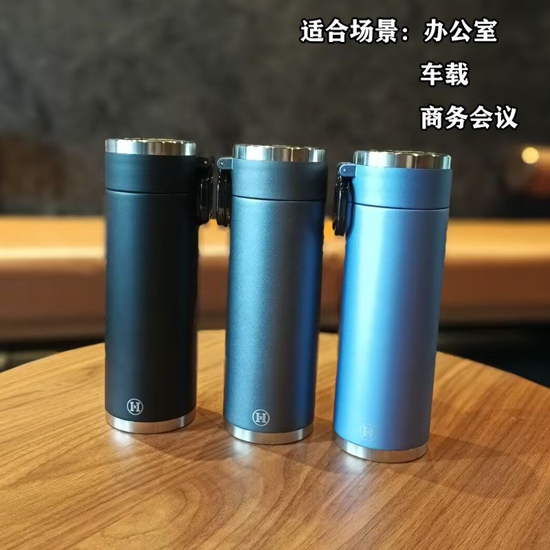 保温杯茶水分离便携式316不锈钢商务保温杯