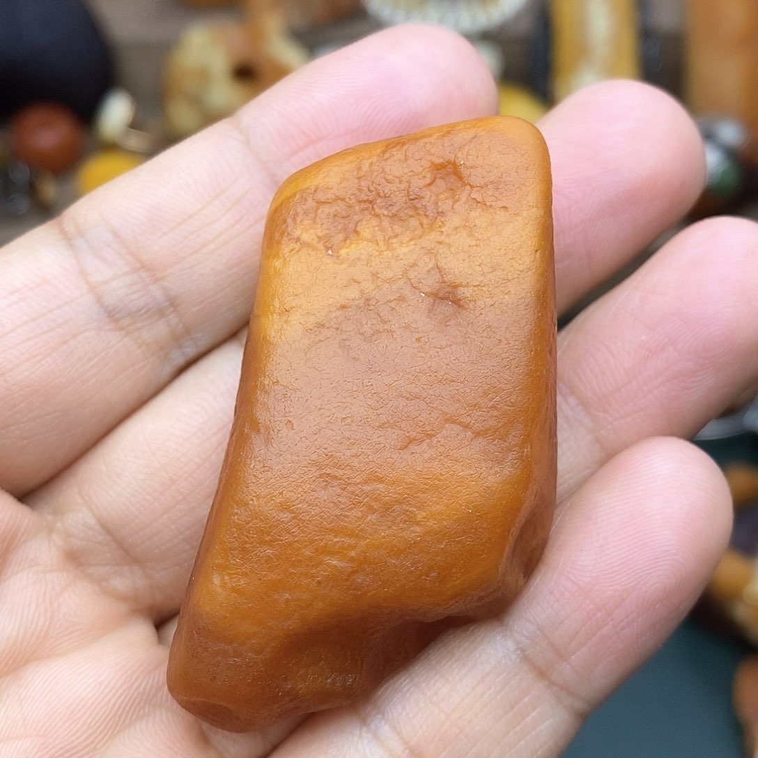 琥珀颈饰未镶嵌琥珀蜜蜡牌子19.75克