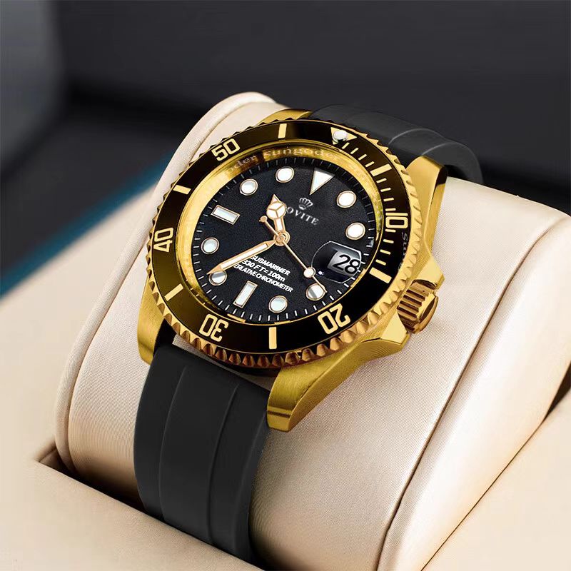 全自动男士手表男防水夜光日历水鬼奢华商务时尚男士腕表