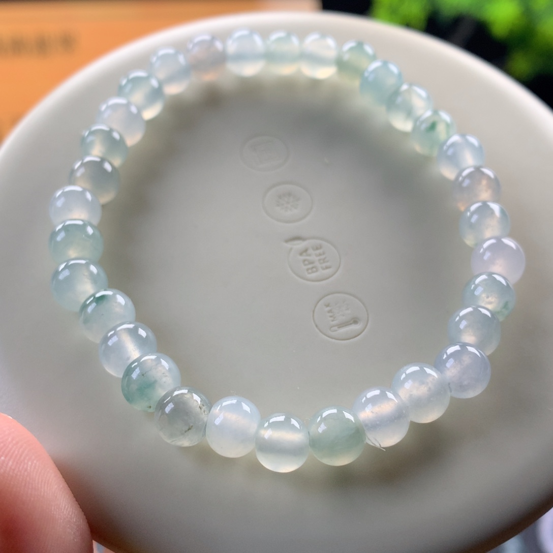 翡翠未镶嵌手链卡6.5