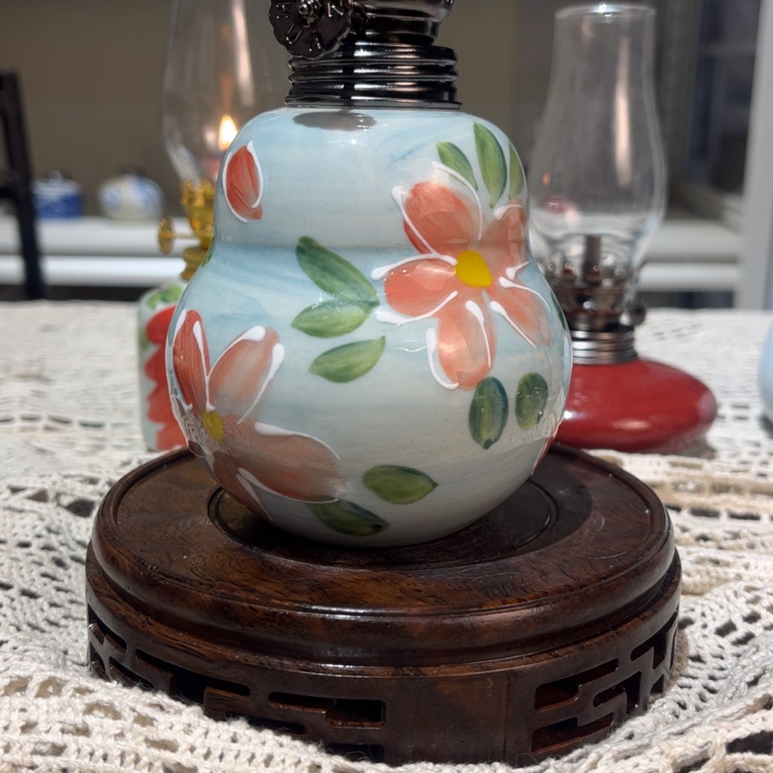 摆件景德镇陶瓷香薰灯