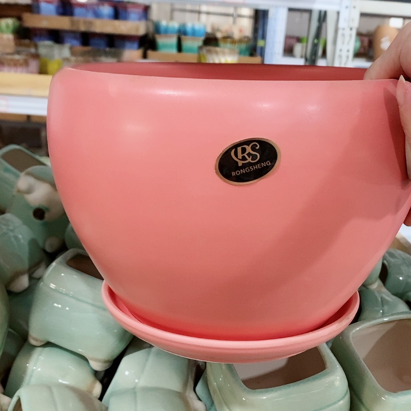 【闪购商品】红陶陶瓷花盆，多肉花盆