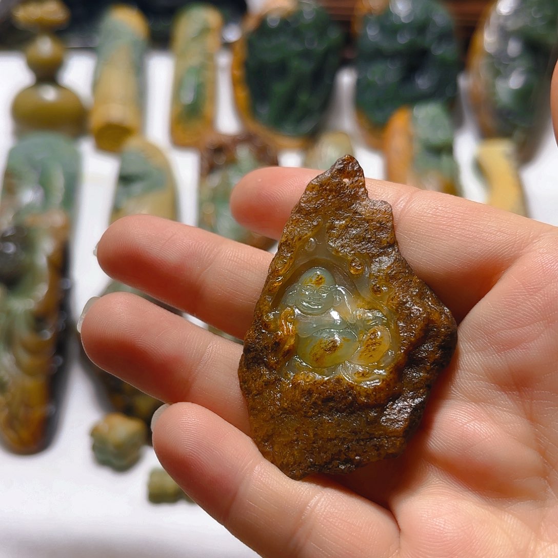 岫岩河磨玉（透闪石质玉）未镶嵌挂件