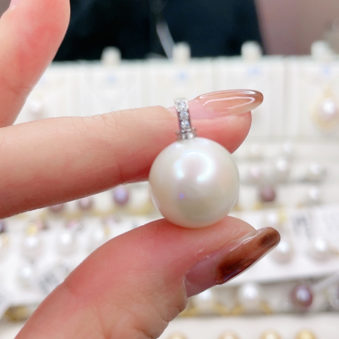 淡水珍珠颈饰银S925镶嵌