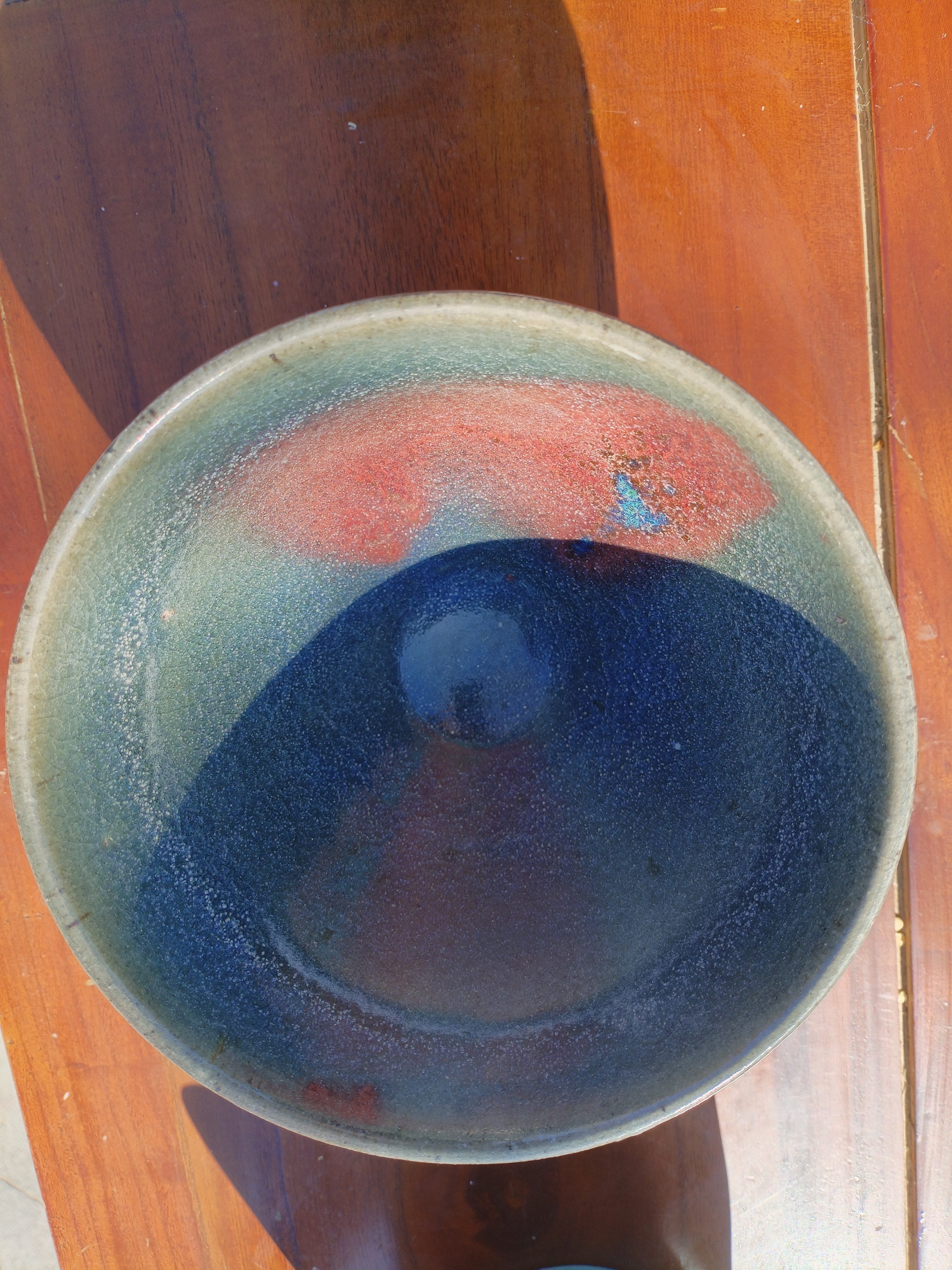 钧瓷窑口，老窑口，矿石釉有红斑纯手工陶瓷