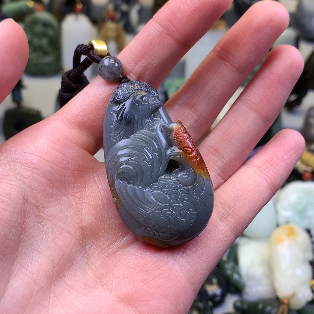 和田玉颈饰未镶嵌浊