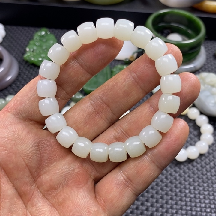 和田玉未镶嵌手链