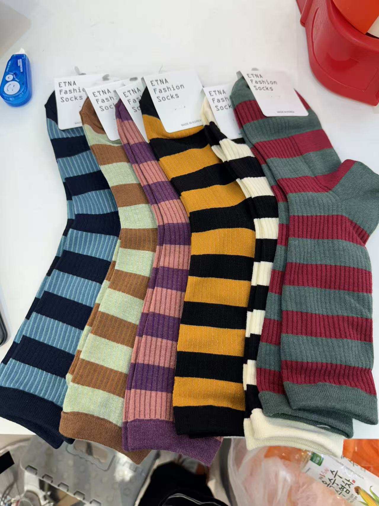 韩国条纹袜子【no退no换】