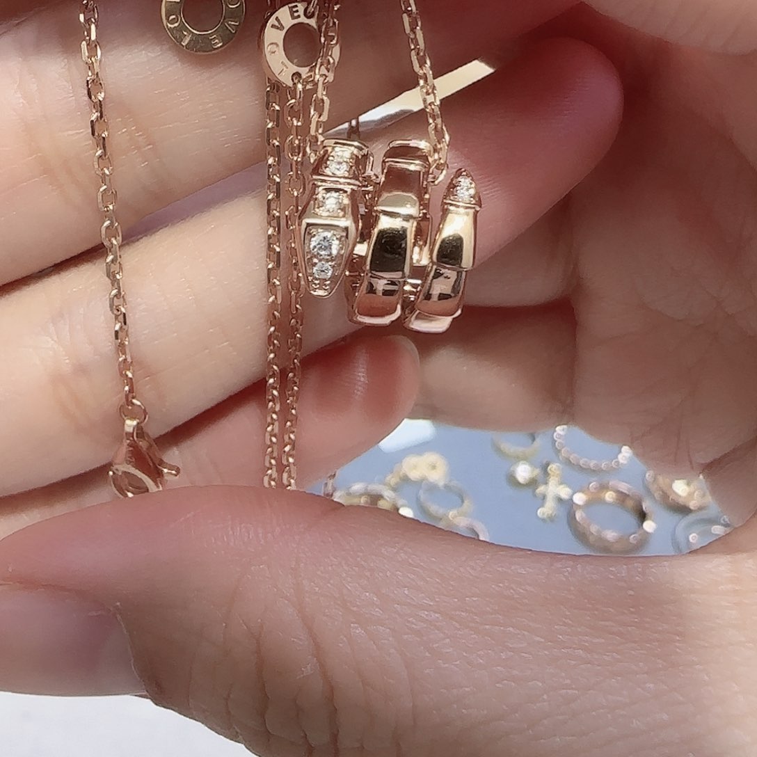 天然钻石项链18K金镶嵌