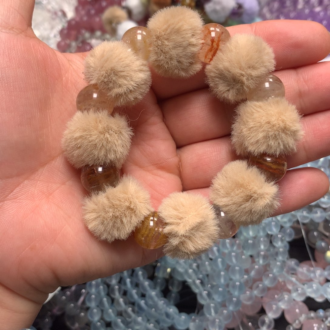 未镶嵌手链水晶千层幽灵