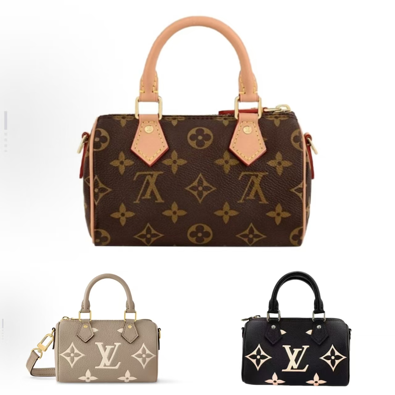 未使用 LouisVuitton/路易威登 speedynano老花经典枕头包包