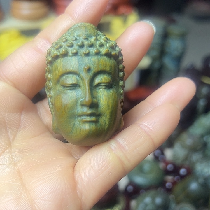 阿根廷绿毯手把件