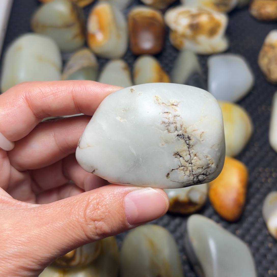 和田玉未镶嵌挂件37