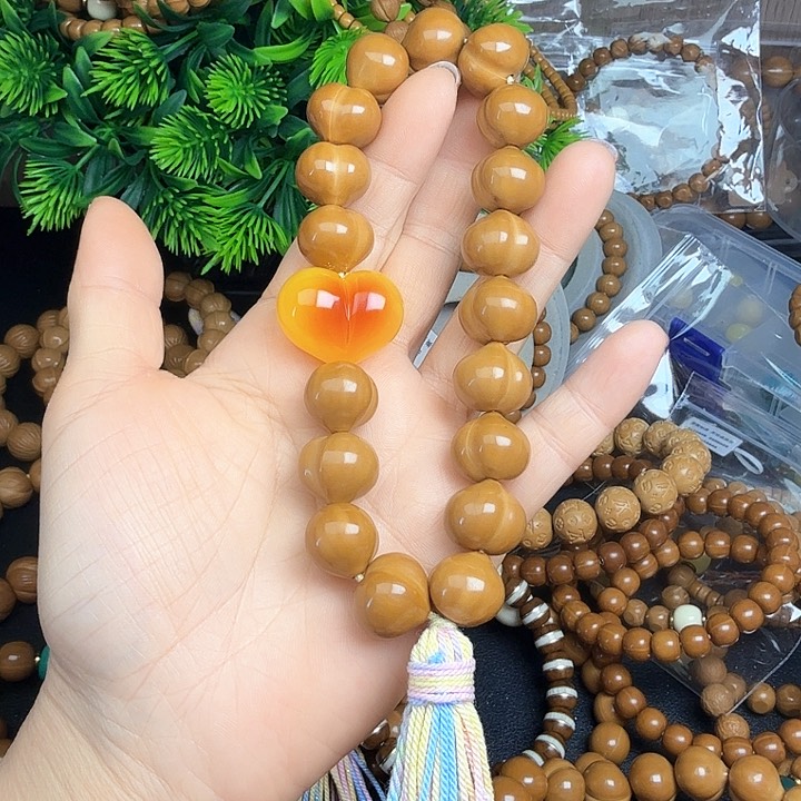 手串猴头核桃微瑕大屁桃16