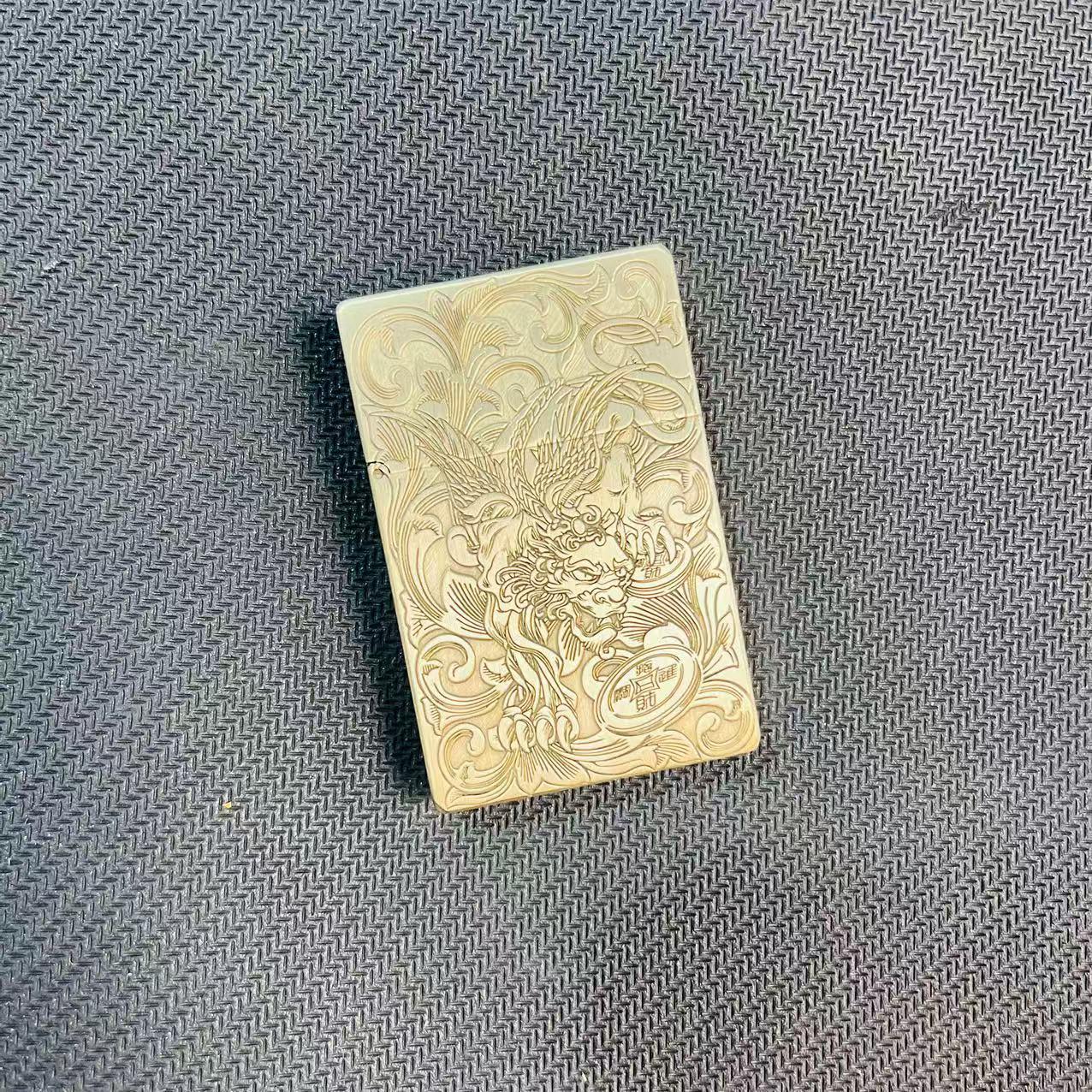 帕伽尼 黄铜 财色双收 五面精雕 3500 打火机