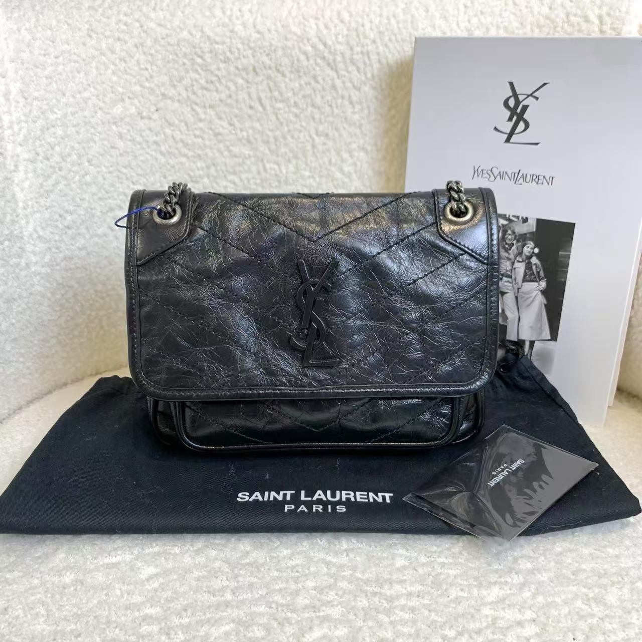 99新 YSL/圣罗兰 壹臻/黑银niki小号/28602238